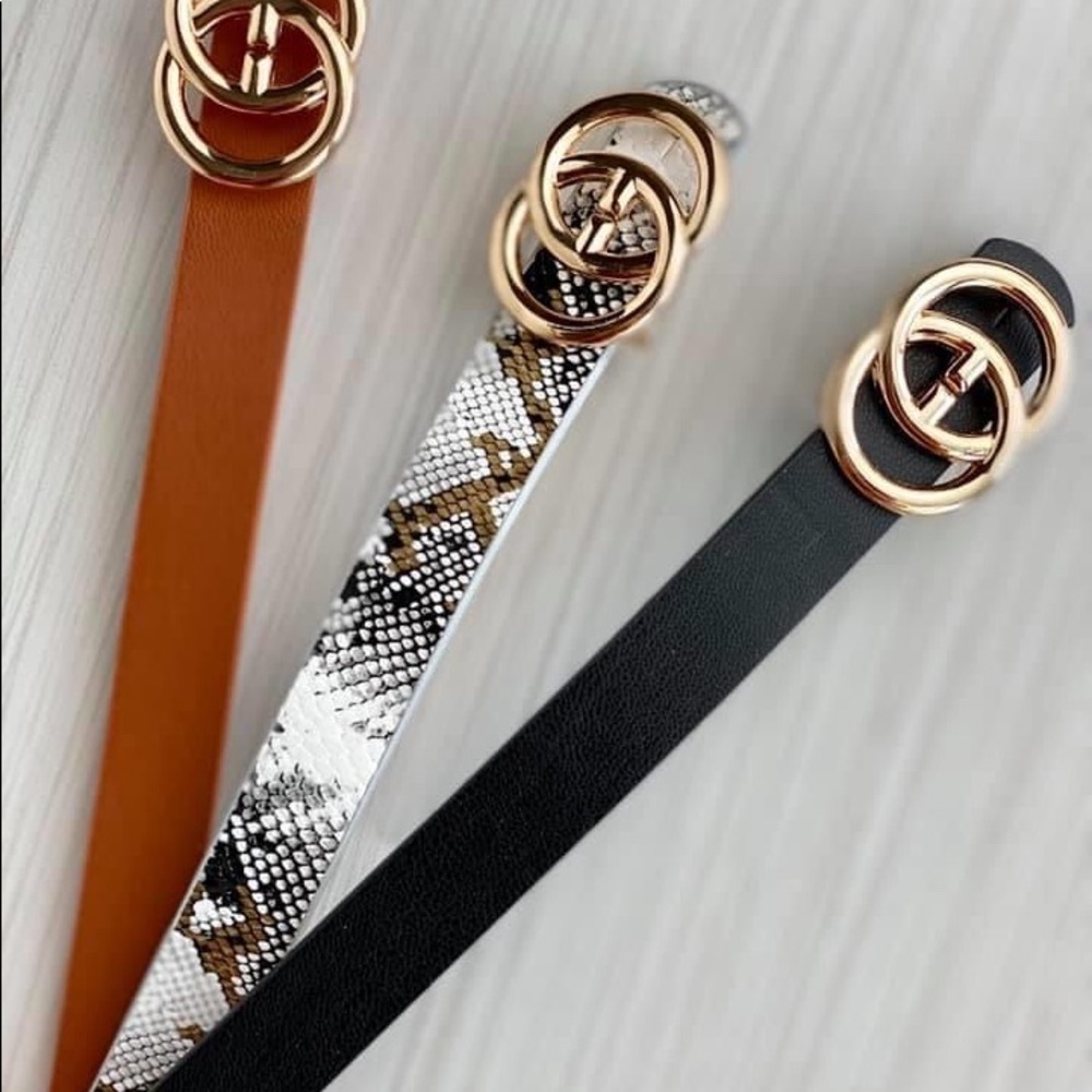 Snake skin belt
